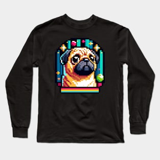 Pixel Pug Long Sleeve T-Shirt